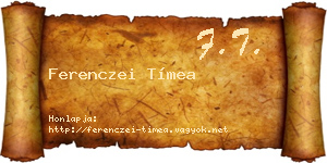Ferenczei Tímea névjegykártya
